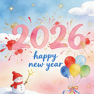 Ti auguro un luminoso anno nuovo!